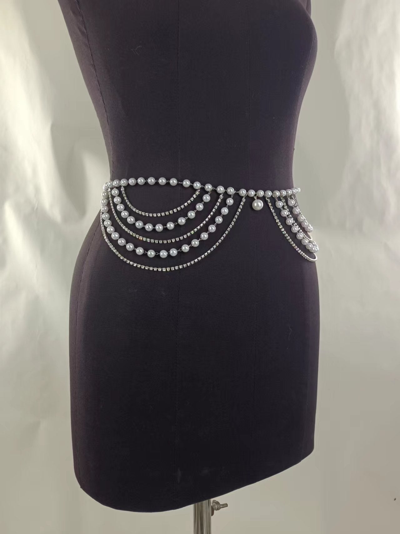 Multi Layer Belly Body Chain Bikini Metal Rave Body Waist Chain